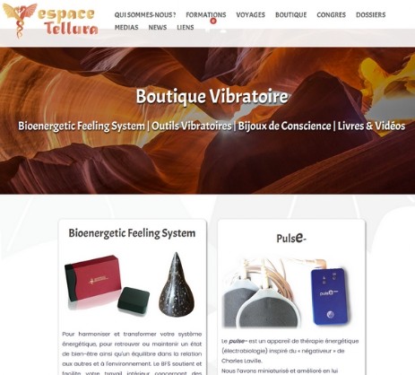 Lien vers le site 'Espace Tellura'